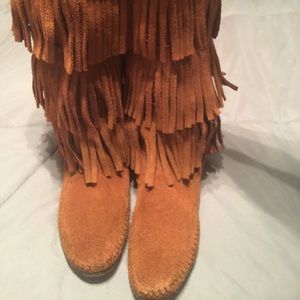 Minnetonka Fringe Boots